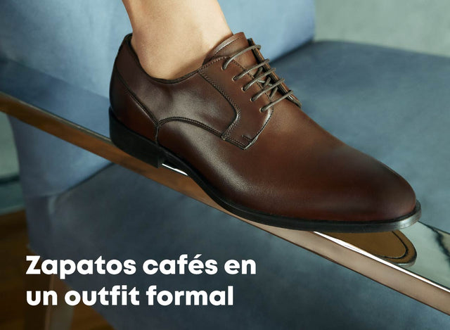 Tips para combinar zapatos cafés para hombre formal