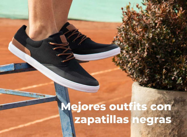 Descubre los mejores outfits con zapatillas negras para hombre