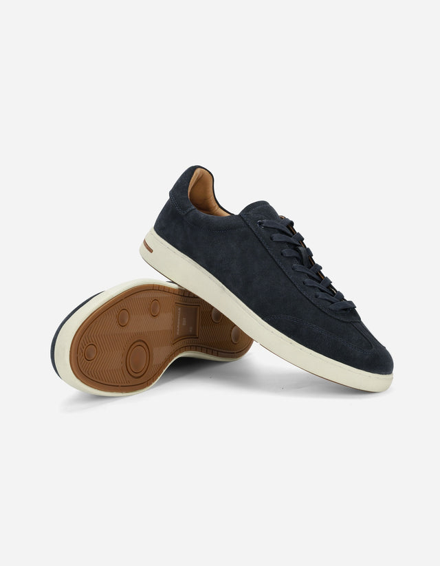 Zapatilla Urbana Hombre Cuero After Azul