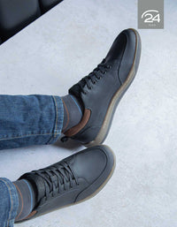 Zapatos Hombre Cuero Arno-0-23 Negro