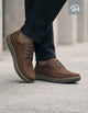 Zapatos Casual Hombre 24 Flex Cuero Moc Toe Arno Café