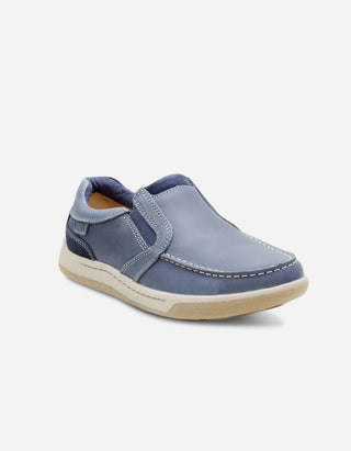 Zapatos Hombre Cuero Slip-On Arno-3-03-Azul