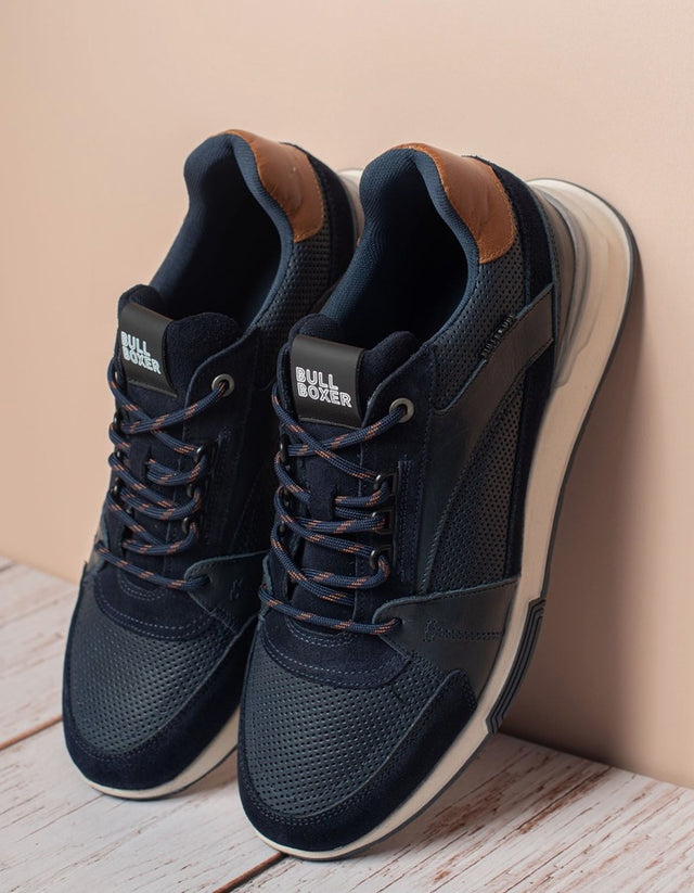 Bullboxer Zapatillas Hombre Cuero Asaph-0-70 Azul