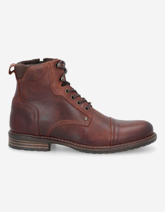 Botines Hombre Cuero Baiona-6-03 Café