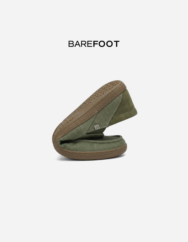 Zapatos Barefoot Slip-On Hombre Textil Bare Sand Verde