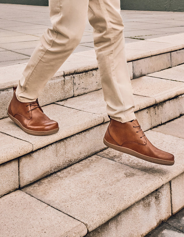 Botines Formal Hombre Barefoot Bare Urban Brandy