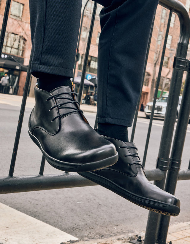 Botines Formal Hombre Barefoot Bare Urban Negro