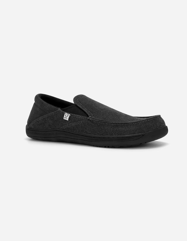 Zapatos Barefoot Slip-On Hombre Textil Bare Sand Negro