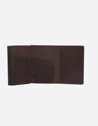 Billetera Deluxe Box Hombre Cuero Café Billet-Box1