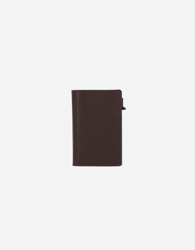 Billetera Deluxe Box Hombre Cuero Café Billet-Box1