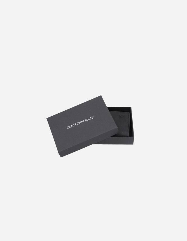 Billetera Deluxe Box Hombre Cuero Negro Billet-Box1