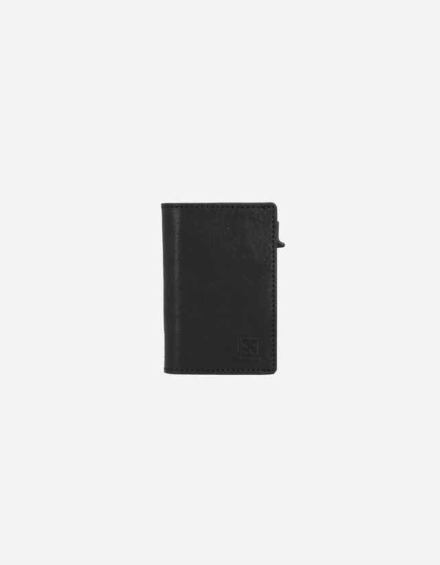 Billetera Deluxe Box Hombre Cuero Negro Billet-Box1