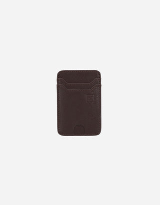 Billetera Tarjetero Hombre Cuero Café Billet-Tar1