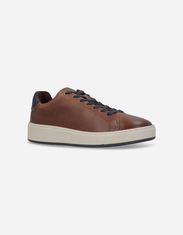 Zapatillas Urbanas Hombre Cuero Bisley-0-07 Brandy