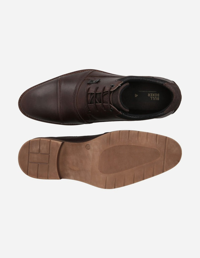 Bullboxer Zapatos Hombre Cuero Y Textil Bladel-0-50 Café