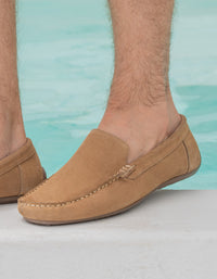Mocasines Hombre Cuero Blanes-4-85 Café