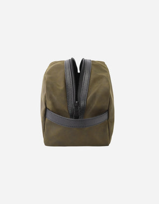 Neceser Hombre Textil Efecto Cuero Bolso-Nec01 Café