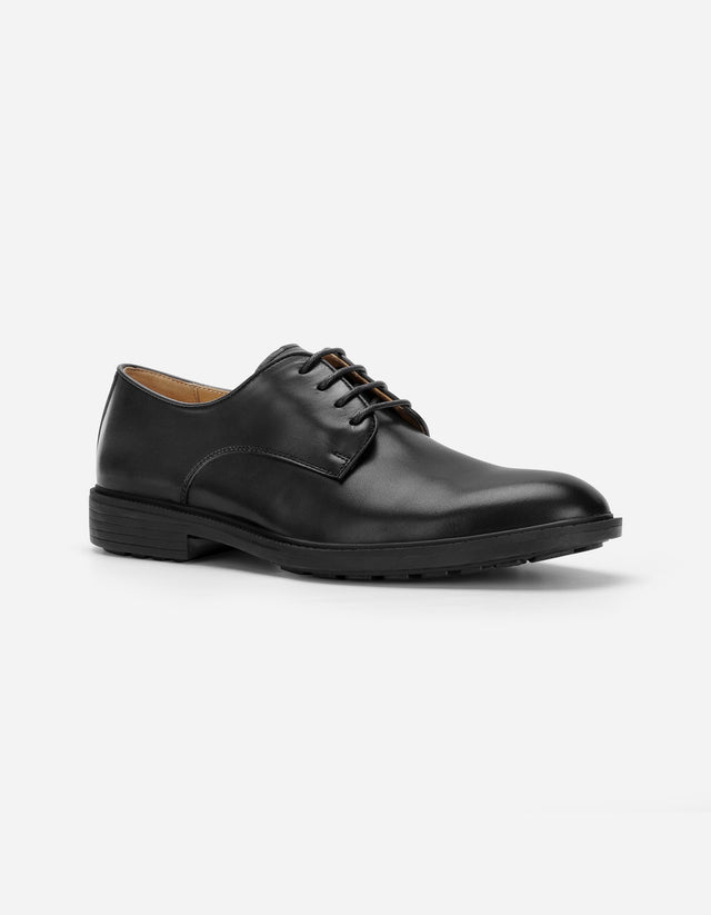 Zapatos Formal Hombre 24 Flex Cuero Bricktown Negro
