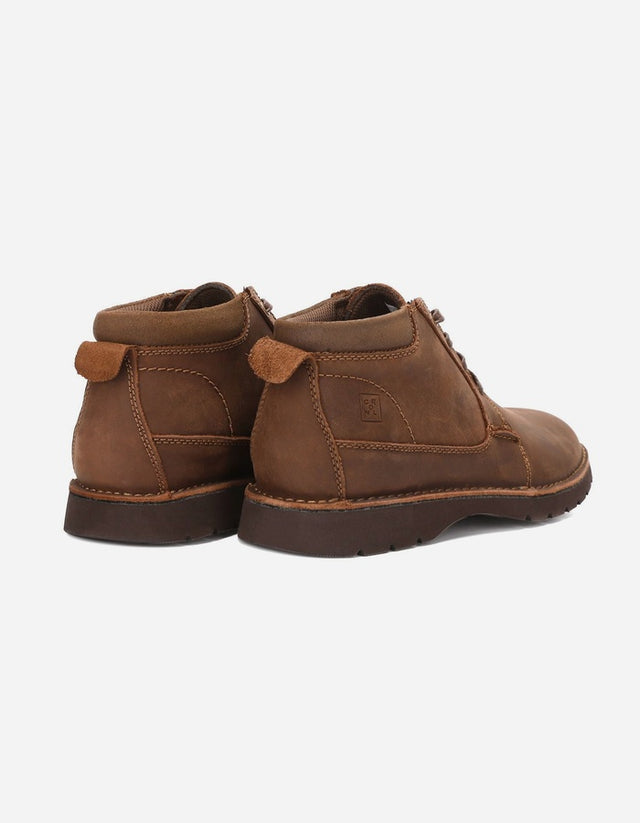 Botines Hombre Cuero Bruxton-6-03 Café