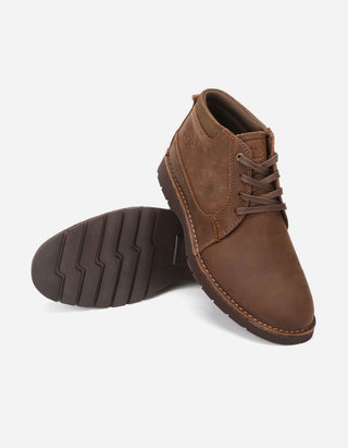 Botines Hombre Cuero Bruxton-6-03 Café
