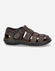 Sandalias Hombre Cuero Cairu-9-80 Café