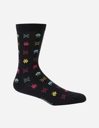 Calcetines Algodón Hombre 0042-Invd_Ngr-Negro A