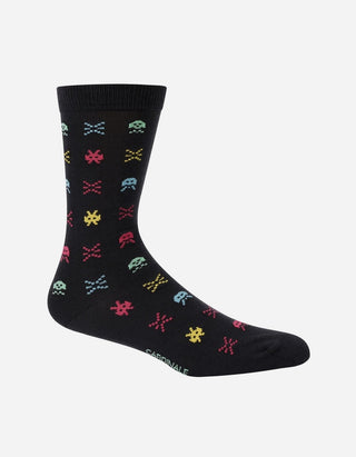 Calcetines Algodón Hombre 0042-Invd_Ngr-Negro A