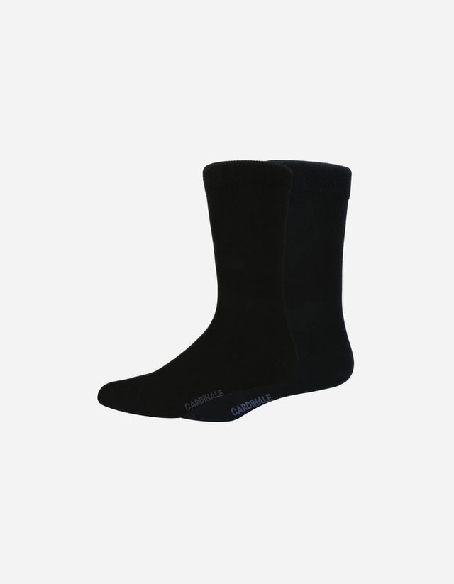 Pack 2 Pares Calcetines Bamboo Hombre 0200 Azul Y Negro