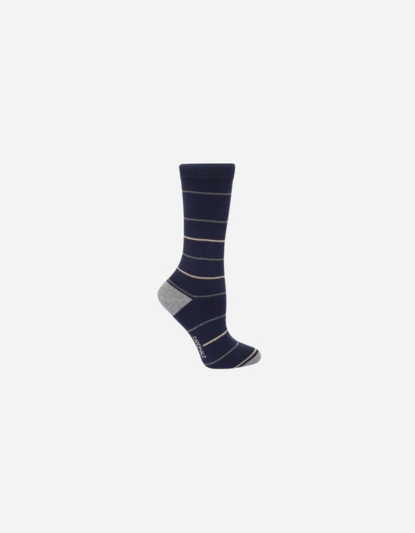 Pack 2 Pares Calcetines Algodón Ca45 Azul Y Azul Líneas