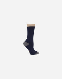 Pack 2 Pares Calcetines Algodón Ca45 Azul Y Azul Líneas