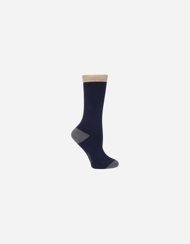 Pack 2 Pares Calcetines Algodón Ca45 Azul Y Azul Líneas