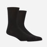 Pack 2 Pares Calcetines Algodón Hombre Ca77 Negro