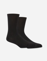 Pack 2 Pares Calcetines Algodón Hombre Ca77 Negro