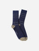 Calcetines Hombre Algodón Azul Con Líneas Finas (Talla 39-45) Calc-1U-Lf06
