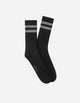 Calcetines Hombre Algodón Negro Con Líneas (Talla 39-45) Calc-1U-Sp80