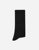 Calcetines Hombre Algodón Negro Acanalado (Talla 39-45) Calc-1U-Vb01