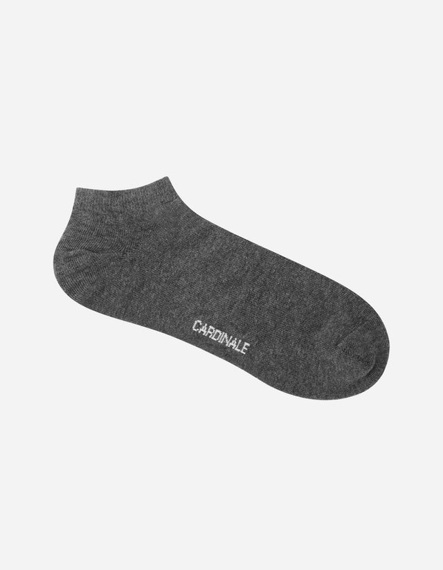 Calcetines Cortos Hombre Algodón Gris Oscuro (Talla 39-45) Calc-3U-Co22