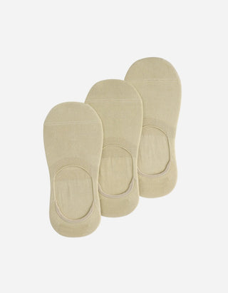 Calcetines Invisibles Hombre Algodón Beige (Talla 39-45) Calc-3U-In15