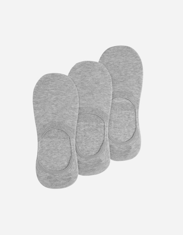 Calcetines Invisibles Hombre Algodón Gris (Talla 39-45) Calc-3U-In15