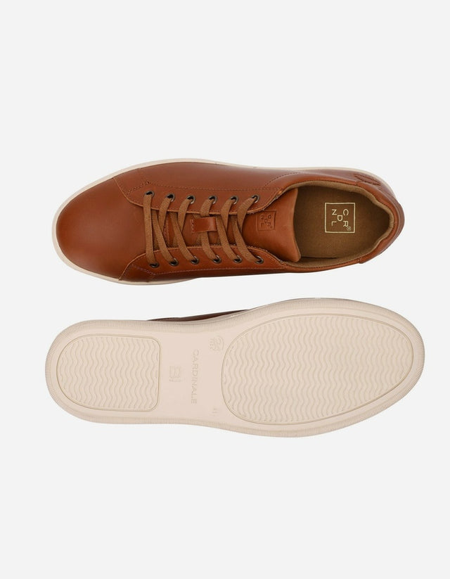 Zapatillas Hombre Cordones Cuero Chess-0-07 Brandy
