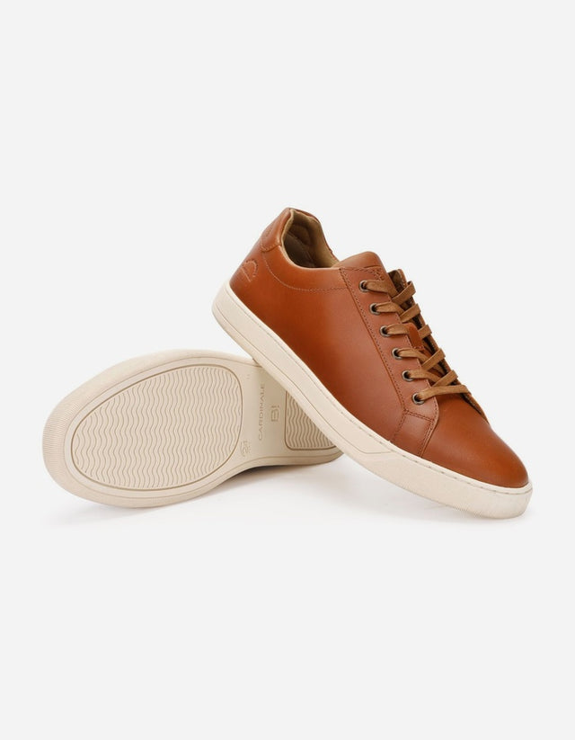 Zapatillas Hombre Cordones Cuero Chess-0-07 Brandy