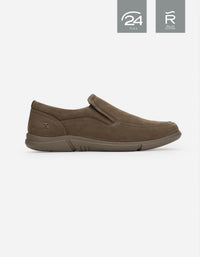 Zapatos Slip-On Hombre Cuero Cibeles-3-02 Café