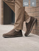 Zapatos Slip-On Hombre Cuero Cibeles-3-02 Café
