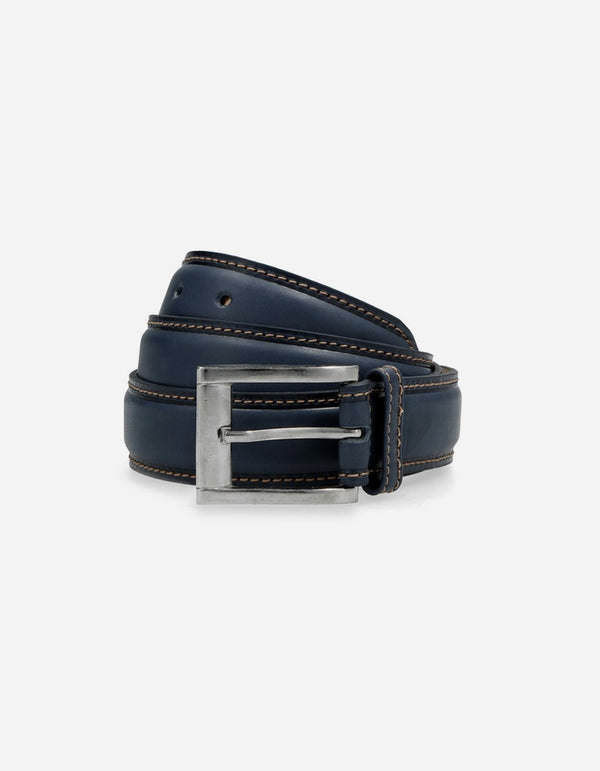 Cinturón Cuero Hombre Azul -4881