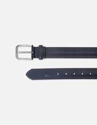 Cinturón Ajustable Hombre Cuero Azul Cint-C302