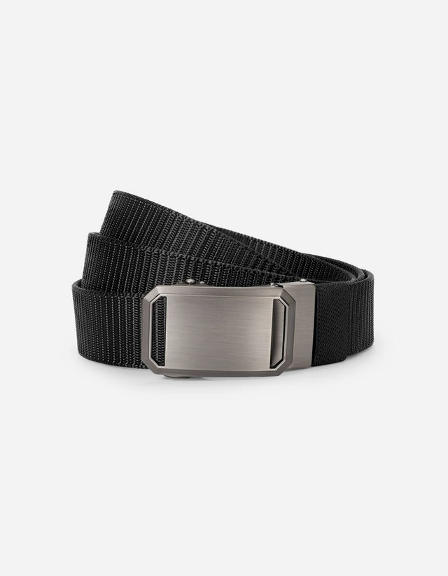 Cinturón Ajustable Hombre Textil Negro Cint-T305