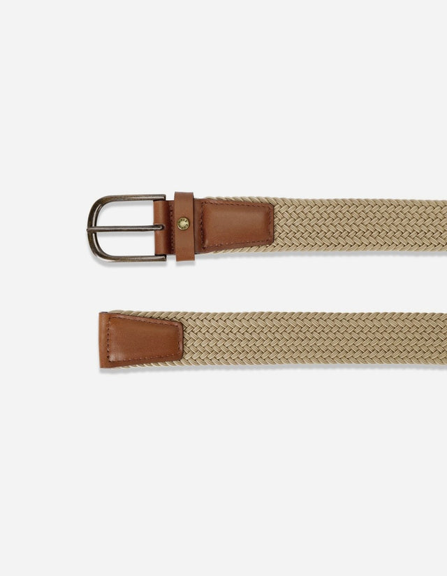 Cinturón Trenzado Elasticado Hombre Cint-Tr01-Beige A