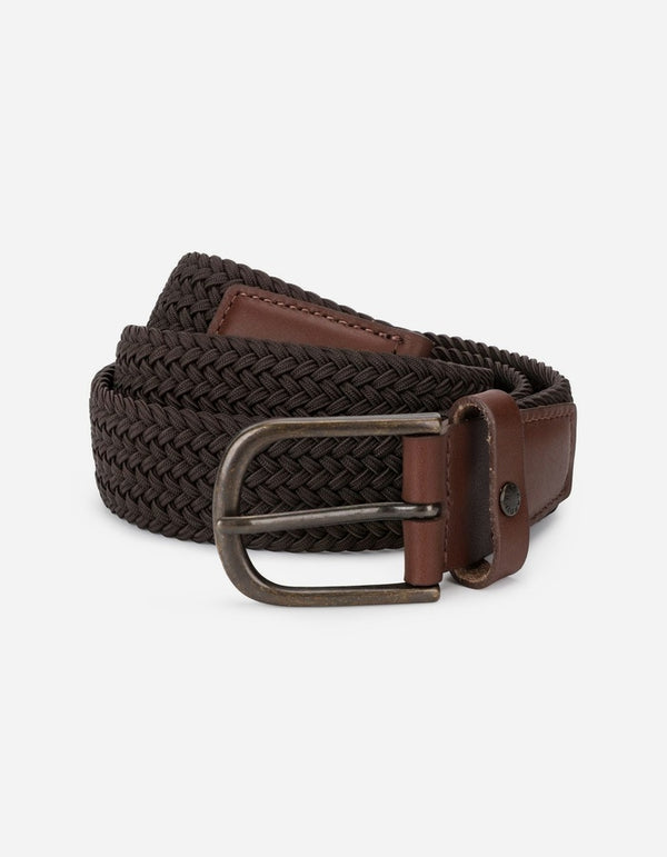 Cinturón Trenzado Elasticado Hombre Cint-Tr01-Cafe1 A