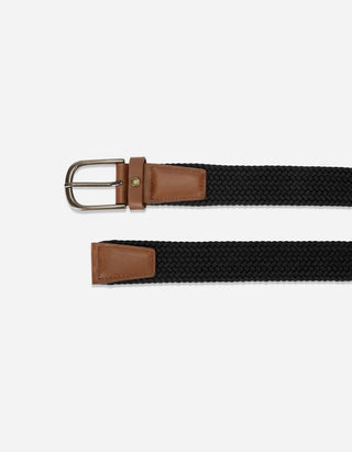 Cinturón Trenzado Elasticado Hombre Cint-Tr01-Negro A
