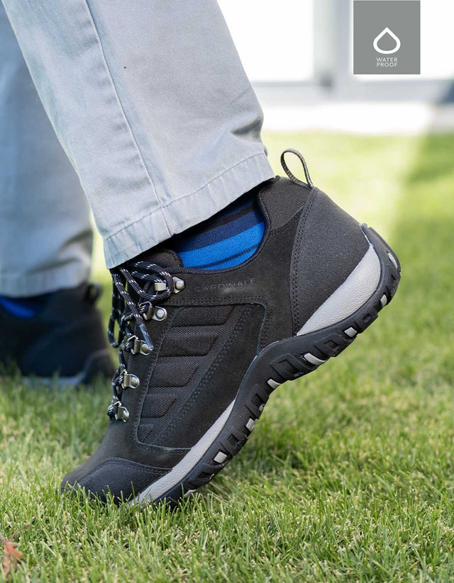 Zapatillas Waterproof Hombre Cuero Cliffrocken-0-01 Negro